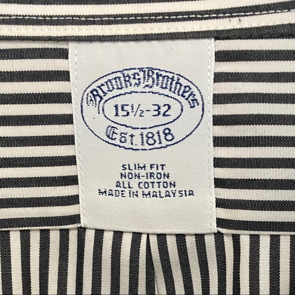 Brooks brothers classic striped button down. - Picture 3 of 10